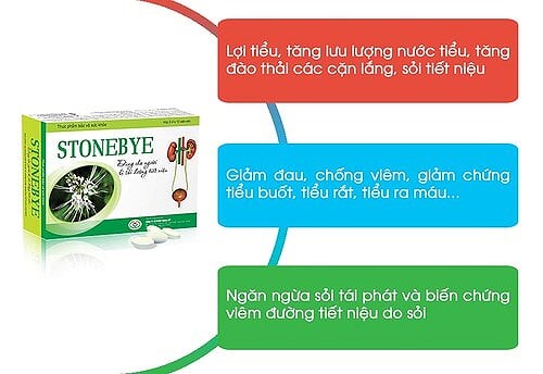 Công dụng của Stonebye với sỏi tiết niệu